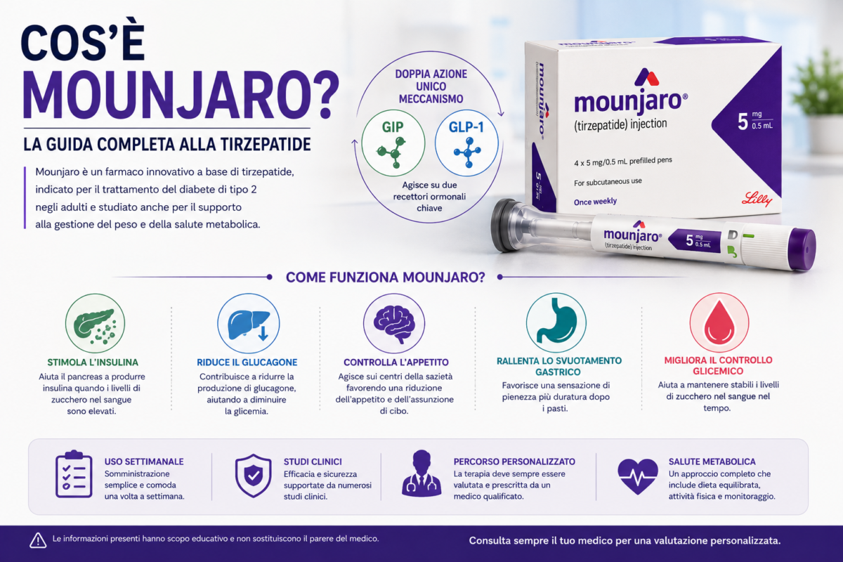 Cos'è Mounjaro guida completa sulla tirzepatide e sulla salute metabolica