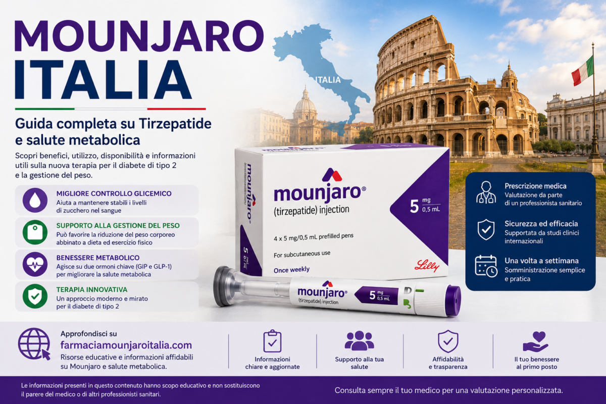 Mounjaro Italia guida completa su tirzepatide, gestione del peso e salute metabolica