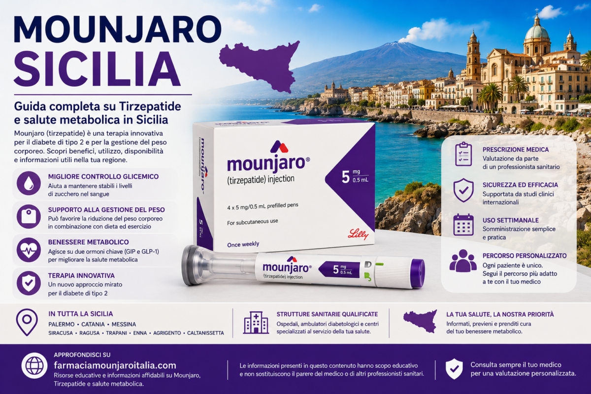 Mounjaro Sicilia guida completa su tirzepatide, gestione del peso e salute metabolica in Sicilia